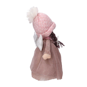 Angelo tessuto rosa cm 17x13xh28