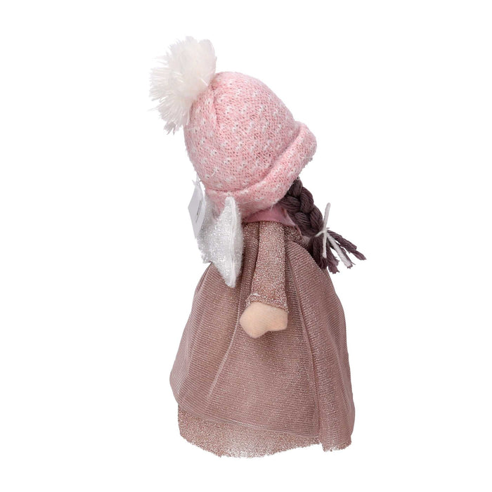 Angelo tessuto rosa cm 17x13xh28