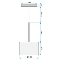 Lampada Da Soffitto APP1698-1CP Amber A