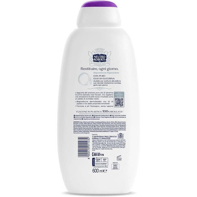 NEUTRO ROBERTS BAGNODOCCIA DA 600 ML BEAUTY OLI DERMORIGENERANTI