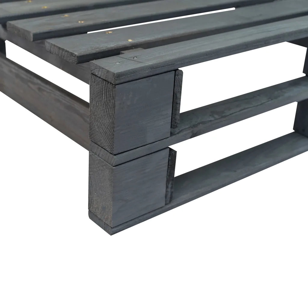 Divano da Giardino a Pallet con Cuscini Sabbia in Legno di Pino 275293