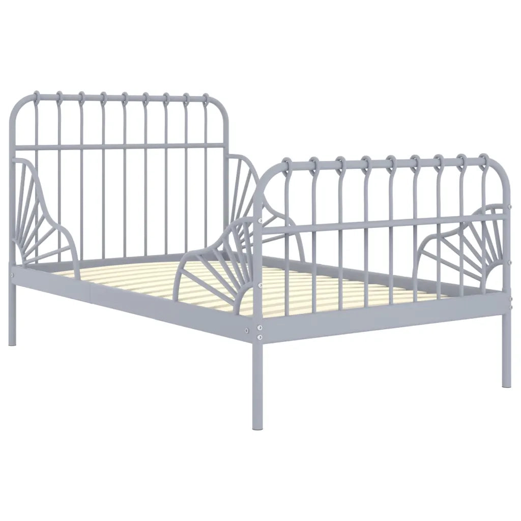 Giroletto Estendibile Grigio in Metallo 80x130/200 cm