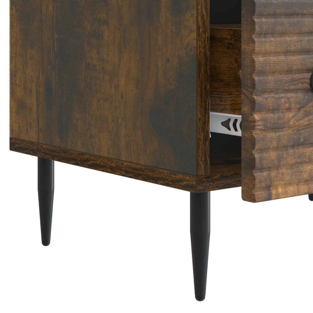 Mobile TV Rovere Fumo 147 x 34,5 x 30 cm Legno ingegnerizzato 894940