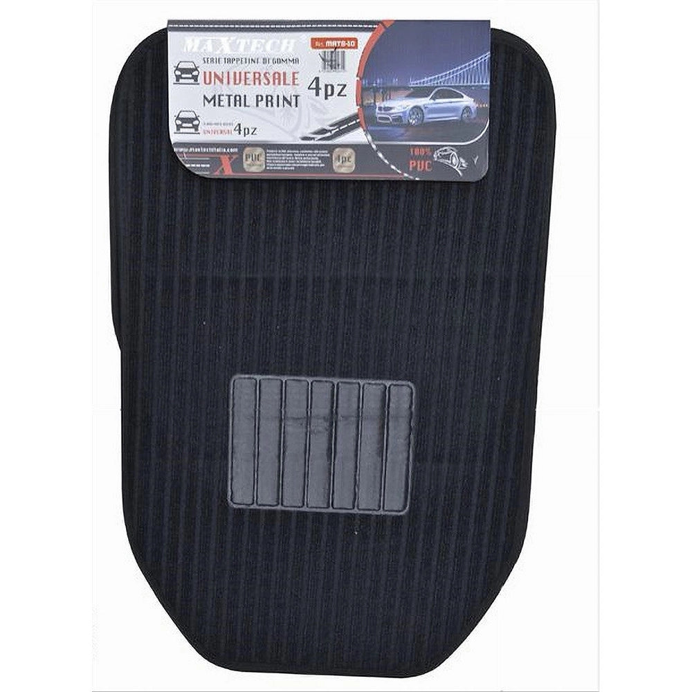 Trade Shop - 4 Pezzi Tappetino Auto Universale In Pvc Tappetini Anteriori Posteriori Mats-10 -