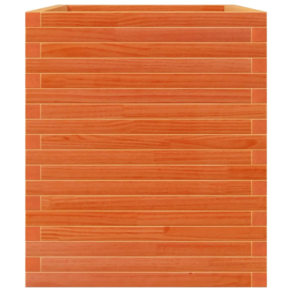 Fioriera Giardino-Vaso da Esterno-Contenitore per Piante Marrone Cera 90x60x68,5cm Legno Massello Pino