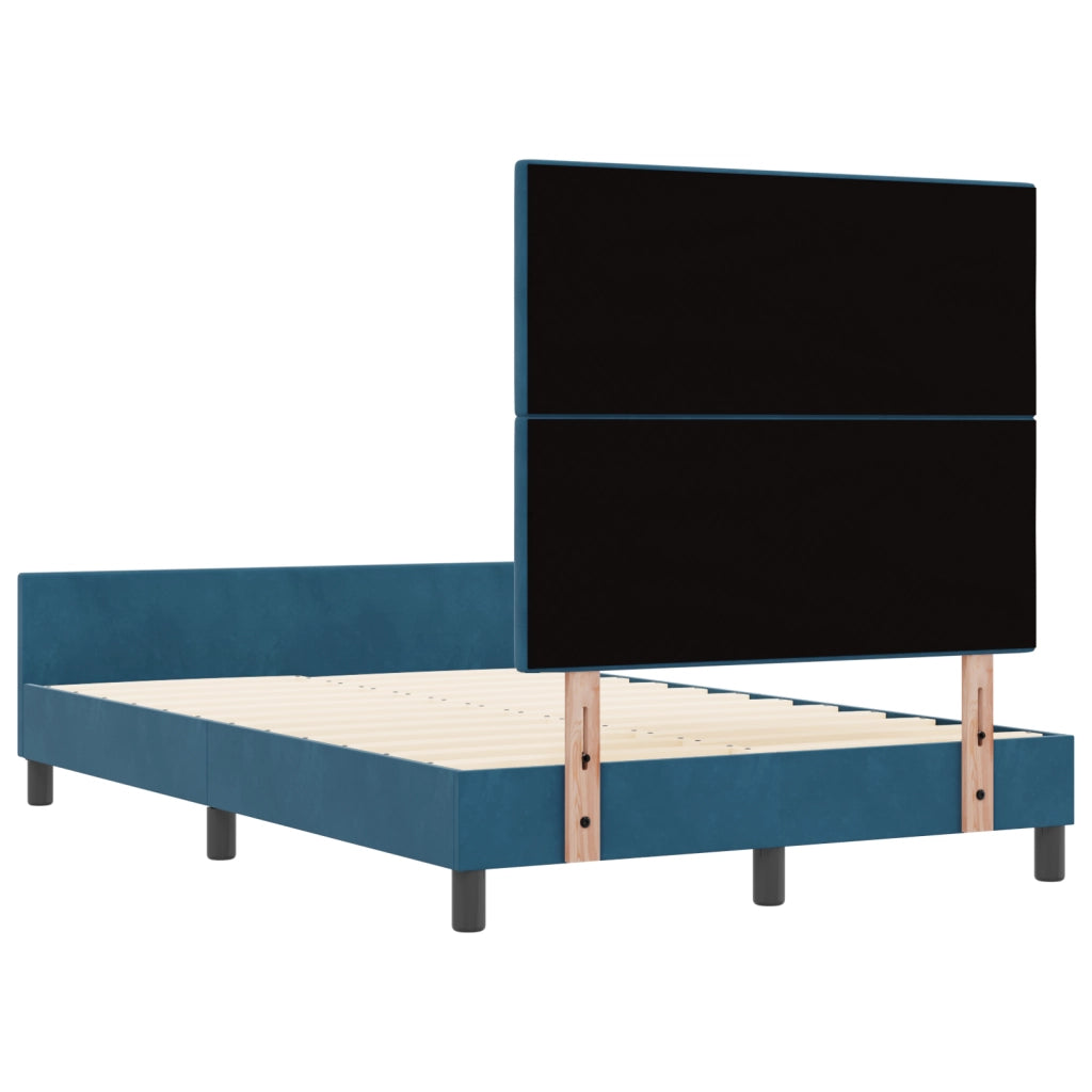 Struttura Letto  Blu Scuro 120x200 cm Velluto