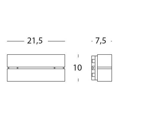 Applique da Esterno a LED 12W Chiusa Sovil Gaia Bianco