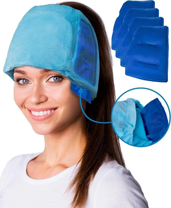 Maschera rinfrescante per la testa - Gel per la testa rilassante - Maschera gel rinfrescante - Maschera rilassante per la testa - Fascia per la testa rilassante