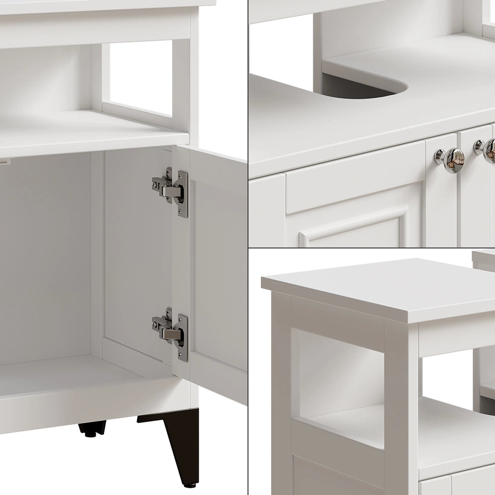 Vicco Mobile sottolavabo per bagno Bianco 60 x 65 cm