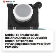 Joystick di ricambio - Pulsante analogico 3D - Materiali resistenti - Progettazione ergonomico - Controllo flessibile - Guida precisa - Controller di gioco