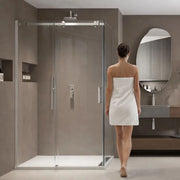 Lato fisso porta doccia scorrevole gemma design moderno *** misure 97-99xh200 cm, confezione 1
