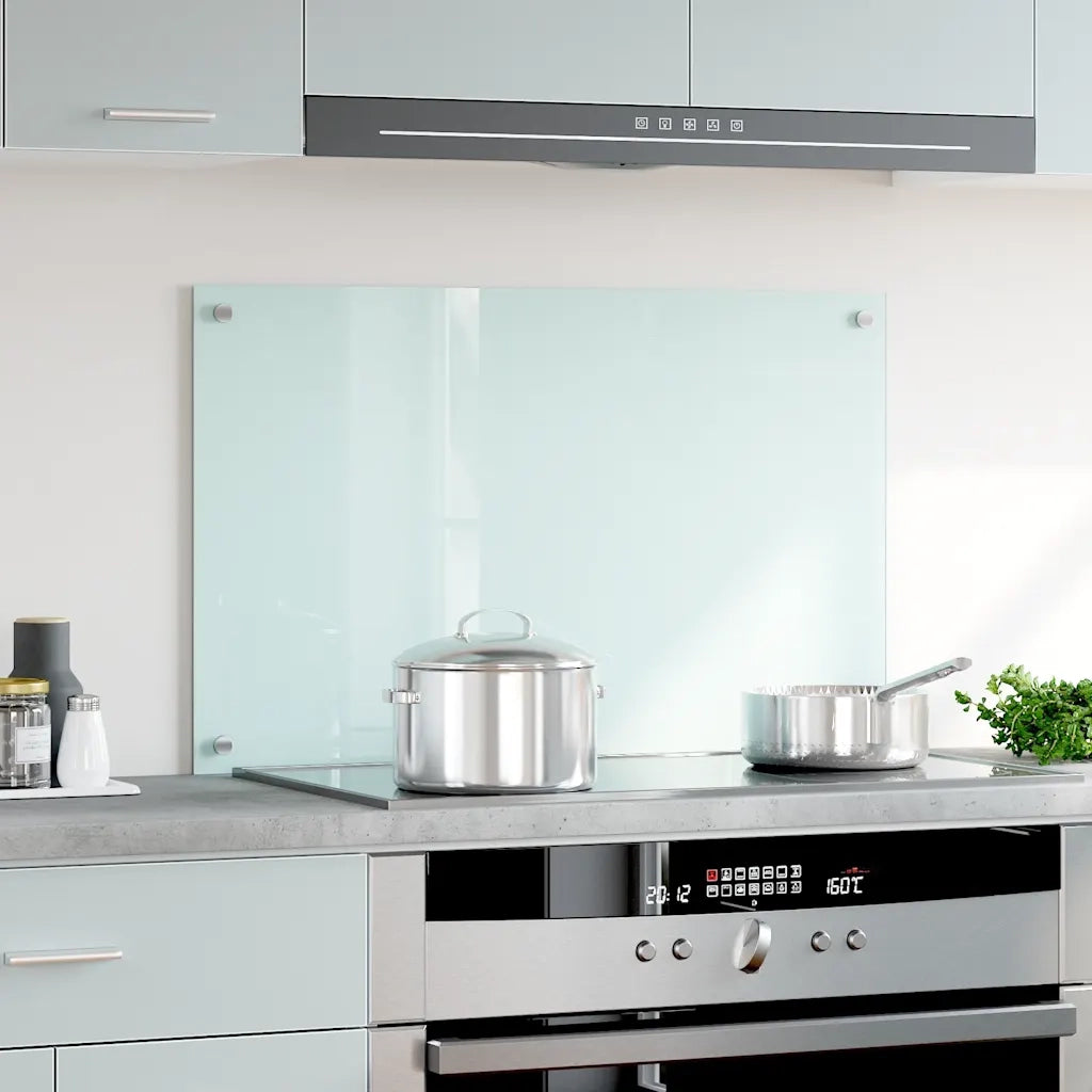 Paraschizzi per Cucina Bianco 80x50 cm in Vetro Temperatocod mxl 121075