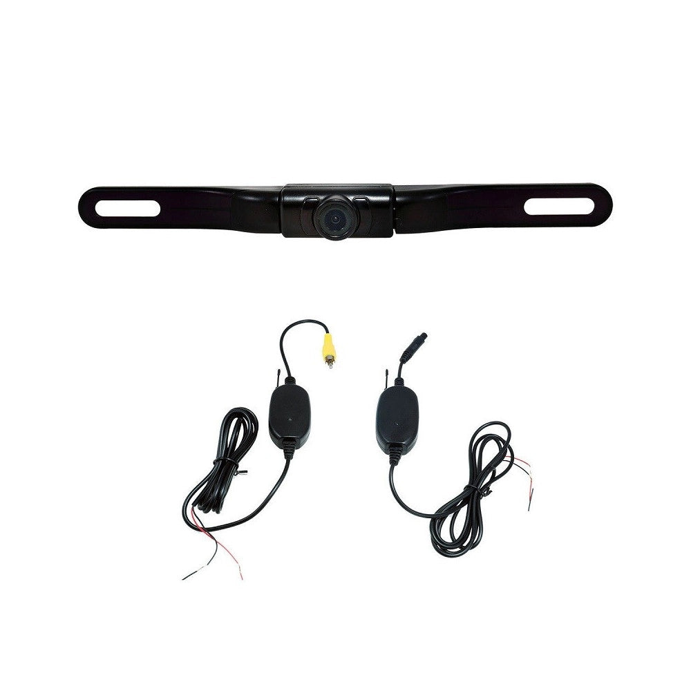 Trade Shop - Telecamera Retromarcia Wireless Auto Camper 5led Con Infrarossi Retrocamera Auto -