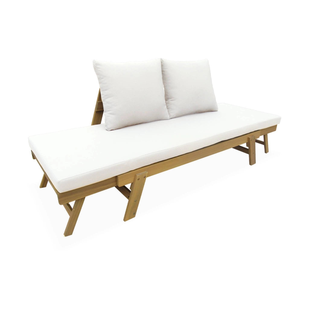 Panca da giardino, 2/3 posti, beige