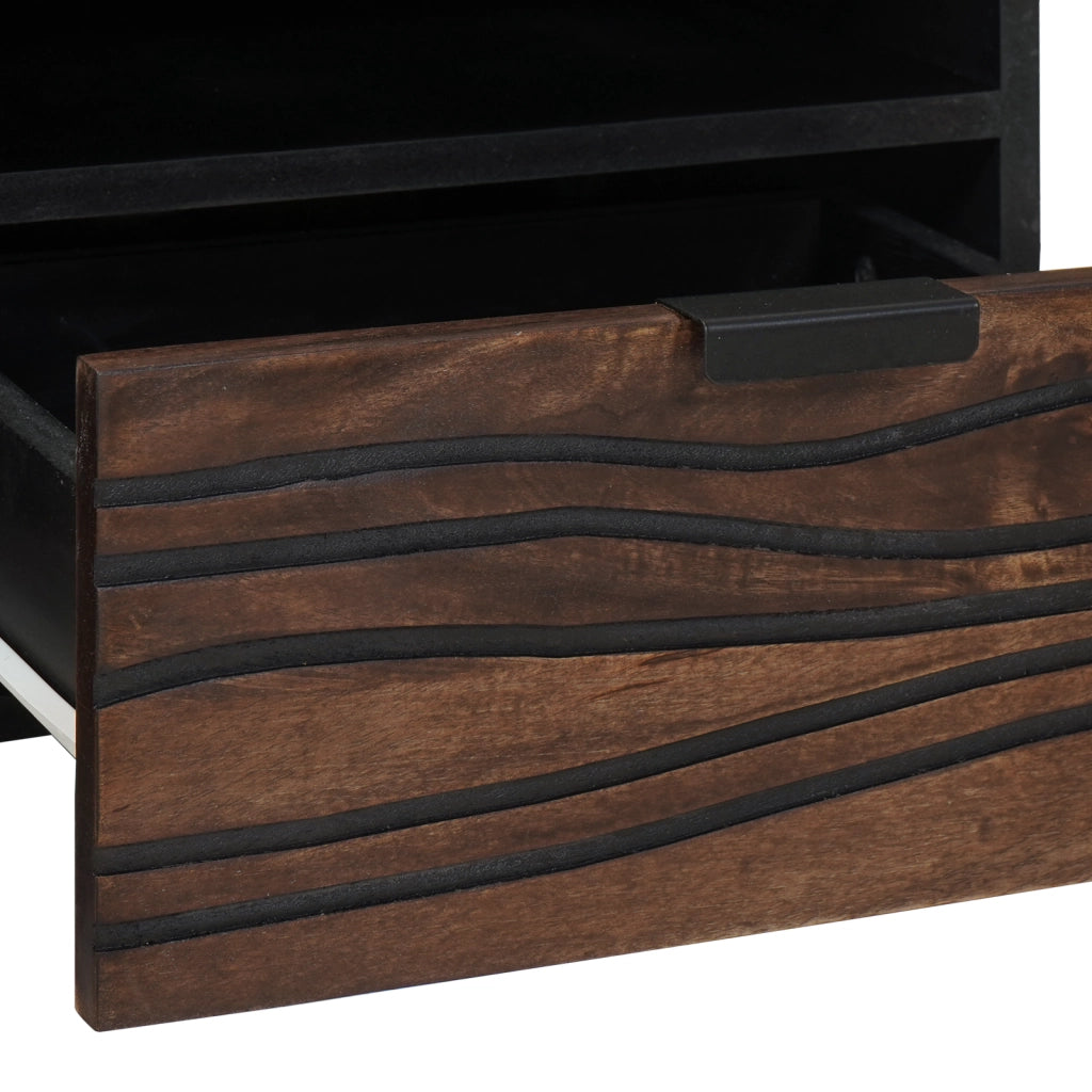 tavolino da caffÃ¨ 80x54x40 cm in legno massello di noce
