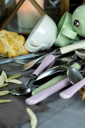 Servizio Set di Posate 24 Pezzi in Acciaio Inox Rivadossi Sandro Giulietta Avorio