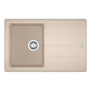 Lavello 1 vasca Franke Boston BFG61178 con gocciolatoio reversibile 78x50 cm. colore avena