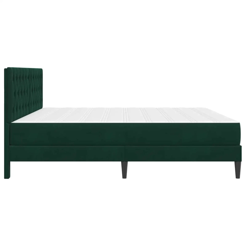 Struttura letto con materasso Verde Scuro 180 x 200 cm Velluto 3415068