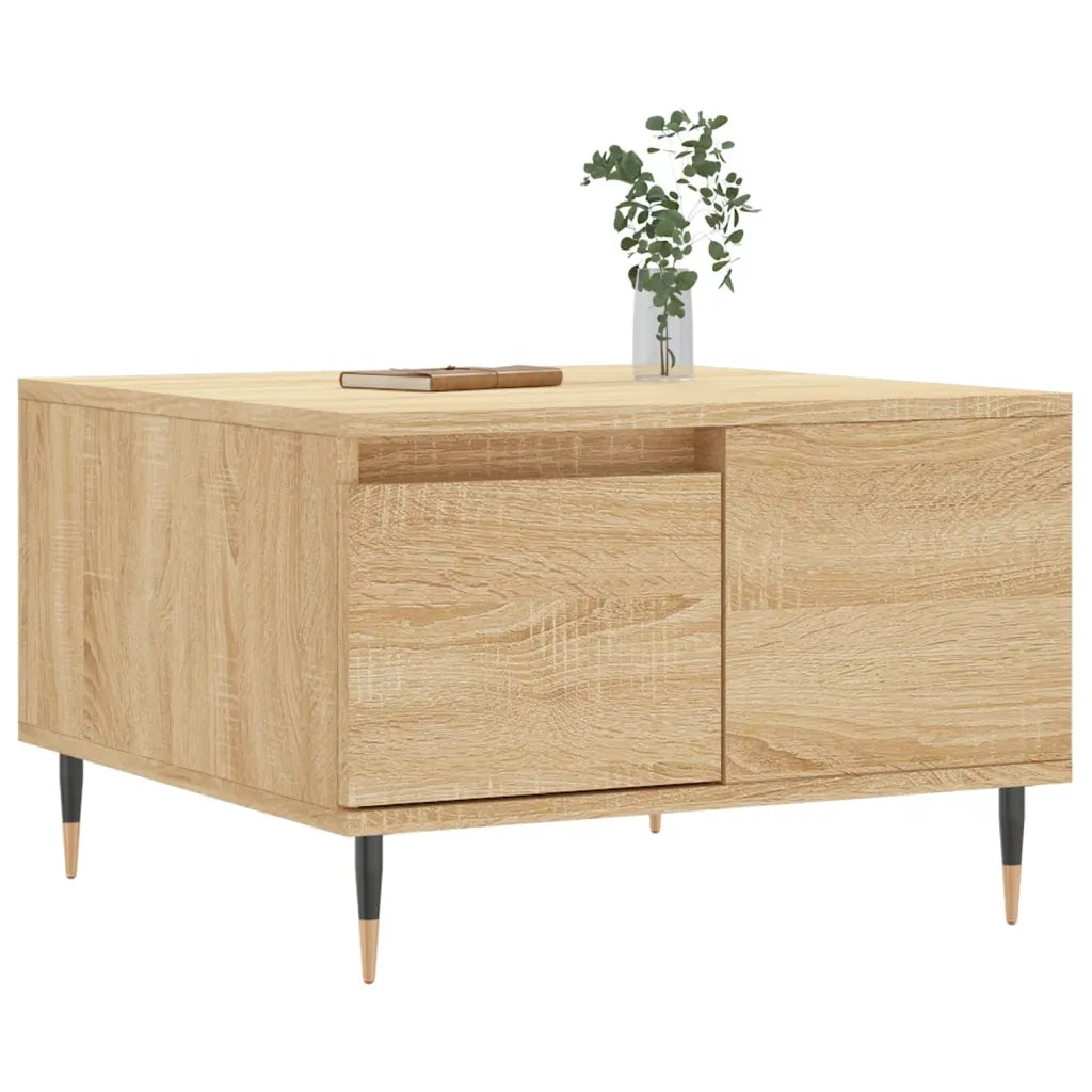 Tavolino Salotto Rovere Sonoma 55x55x36,5 cm Legno Multistrato 830751