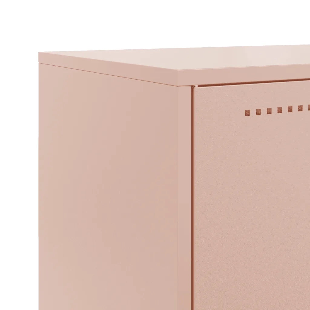 Credenza | Madia | Buffet da pranzo | Armadio da pranzo Rosa 68,5x38,5x123,5 in Acciaio