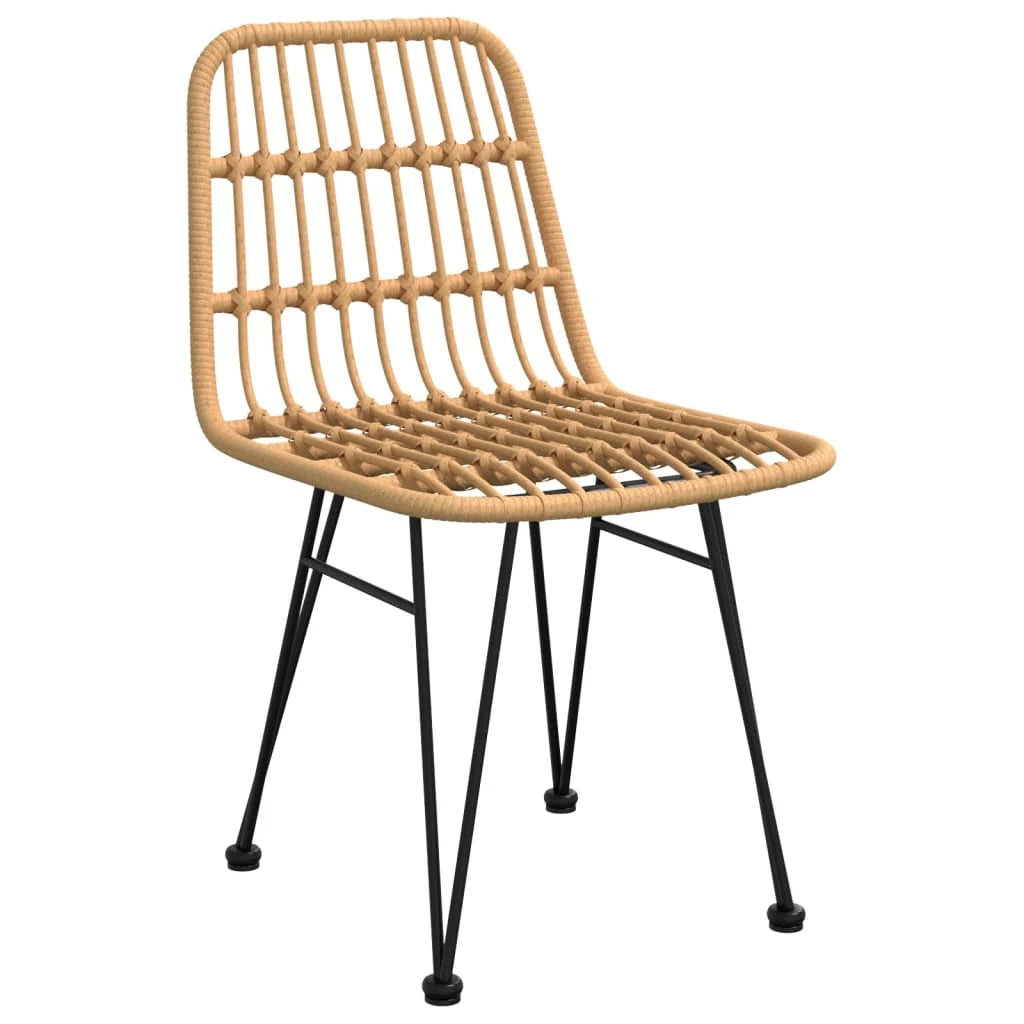 Set da pranzo da giardino per esterni 3 pezzi in resina intrecciata 02_0013683