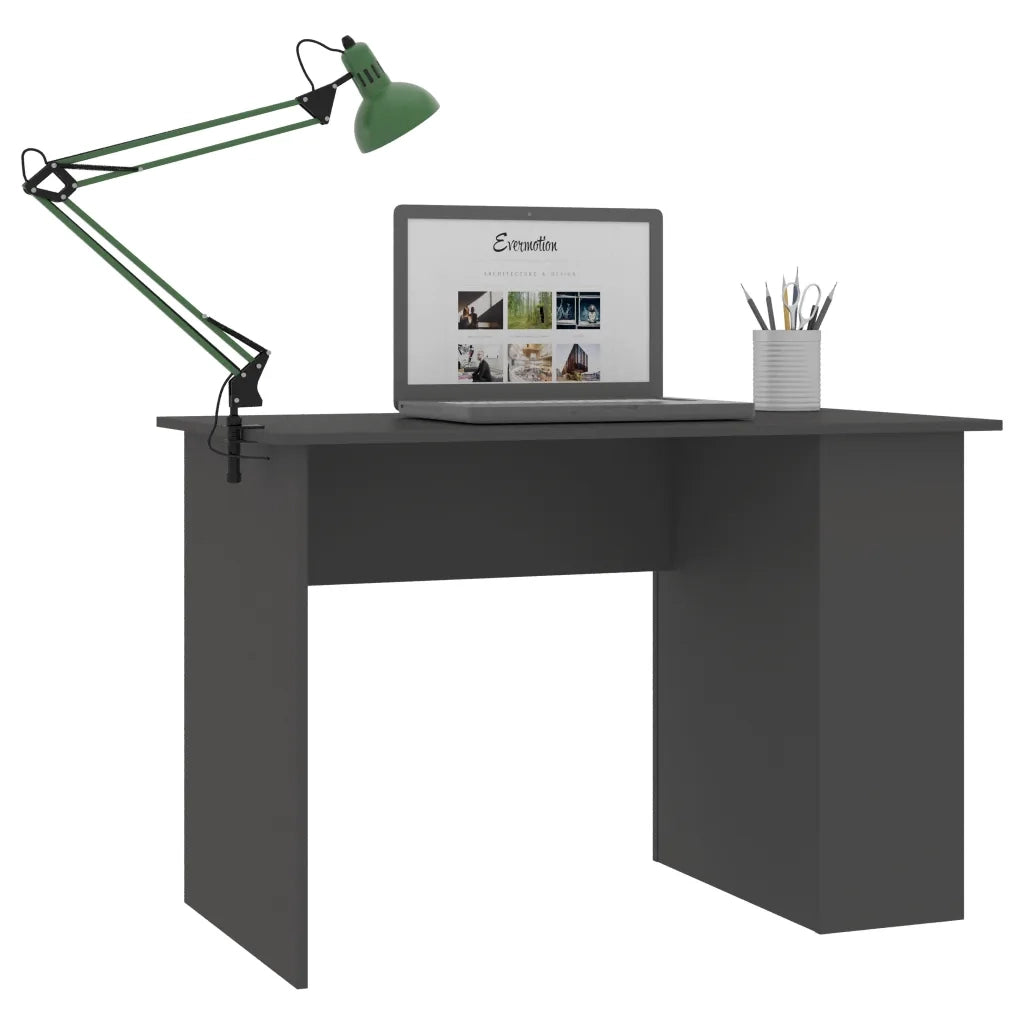 Scrivania Grigia 110x60x73 cm in Legno Multistrato 800578