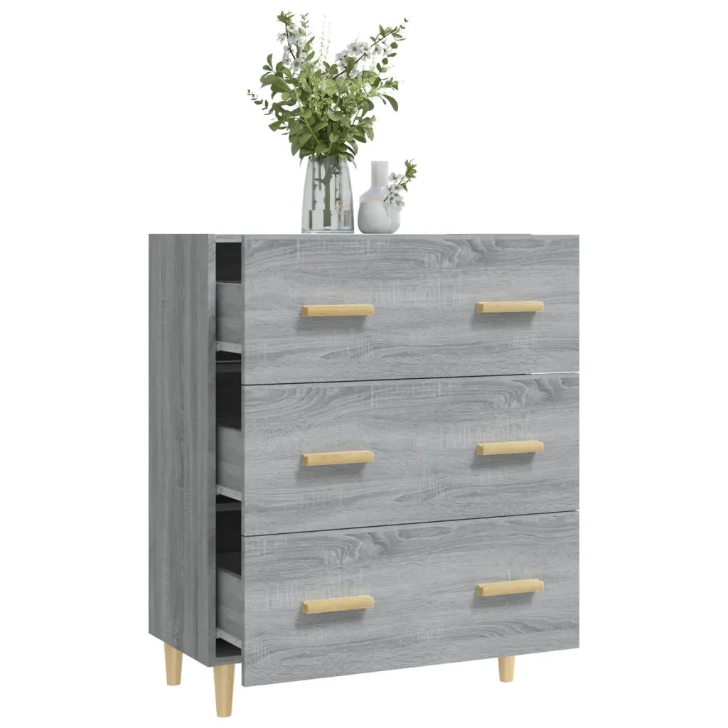 Credenza Grigio Sonoma 70x34x90 cm in Legno Multistrato 817346