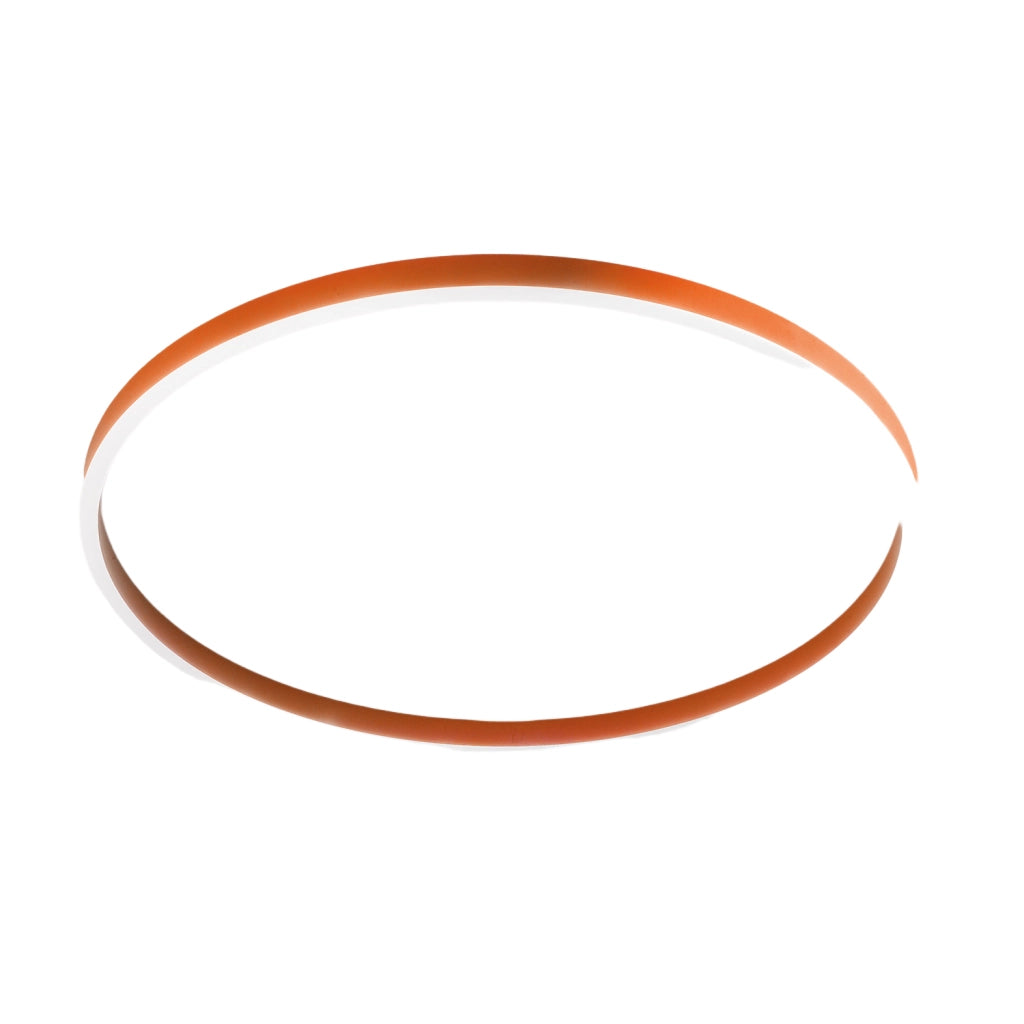 Lampada a Soffitto AELA P/G in Alluminio Arancio Bruciato 60W+12W LED Integrato Biemissione 3800lm Dimmerabile Taglio Fase - Gealuce