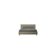 Letto imbottito Matrimoniale 160x210 cm Adele - Similpelle,Cappuccino,Contenitore
