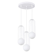 Lampada a sospensione BRINA 3P bianco