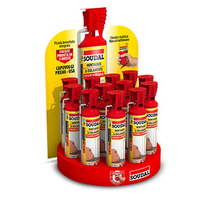 ESPOSITORE DA BANCO 'GENIUS GUN' SOUDAL 12 pezzi - SOUDAL
