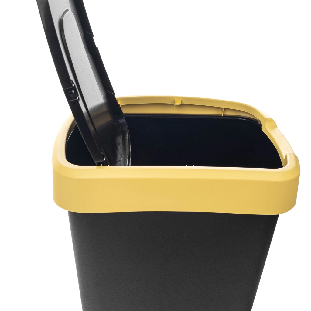 Set di 5 contenitori per la raccolta differenziata KADAX da 25 litri ciascuno, ideali per la cucina.