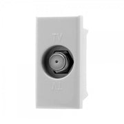 Trade Shop - Presa Tv Sat Satellitare A Vite Bianco Compatibile Bticino Axolute -