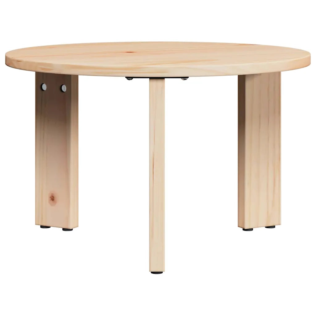 vidaXL Tavolino da salotto 3 pcs Naturale 47.5 x 47.5 x 27 cm
