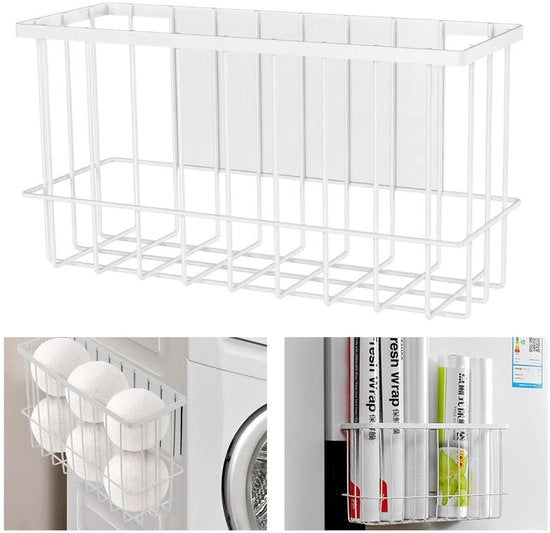 Magnetico per spazio di stoccaggio - Ideale per zona lavanderia, cucina e frigorifero - Adesivo per superfici magnetiche - Ottimo per palline per asciugatrice e pennarelli