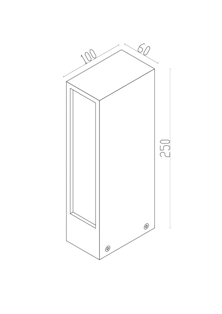 Paletto luce esterno Maytoni Hof O422FL-L6GF LED 6W 3000K IP65