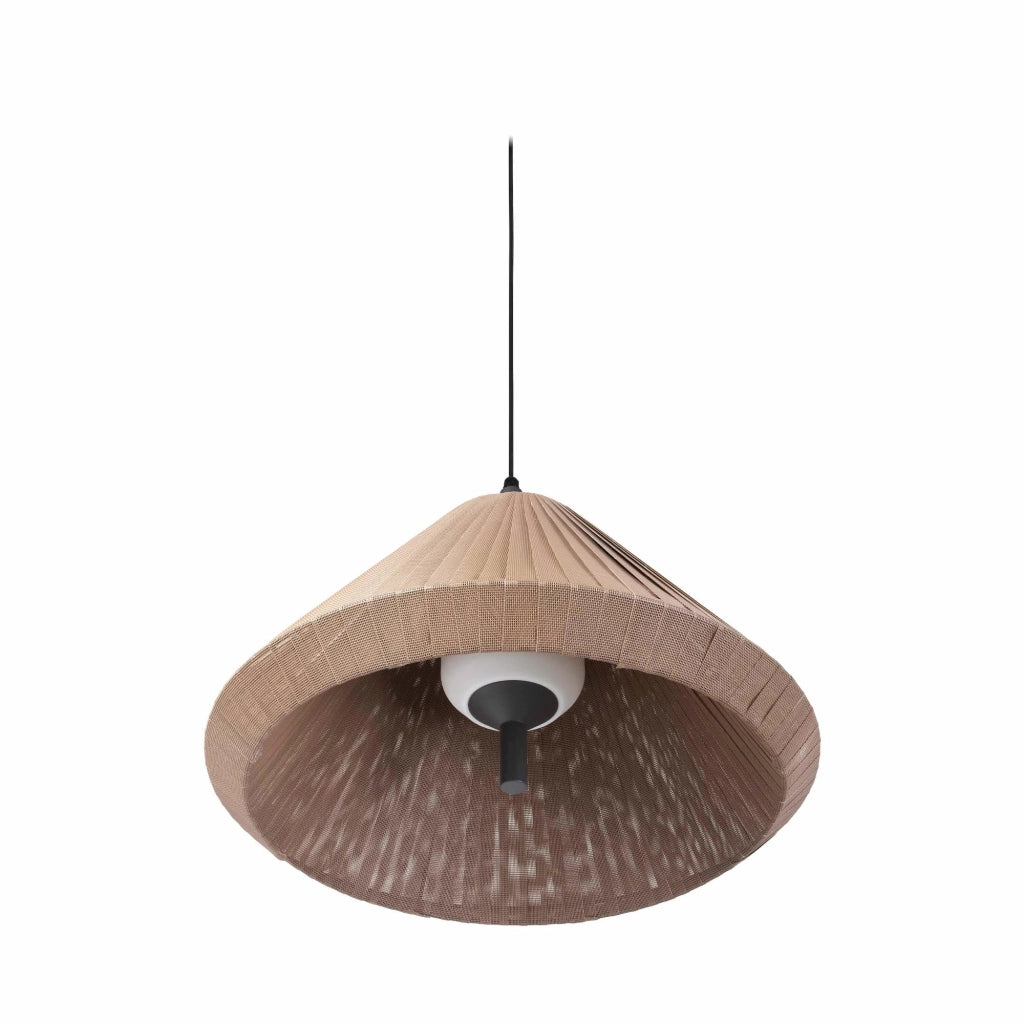 FARO BARCELONA 71579C-06 - Saigon out Lampada suspensione Grigia/Marrone T70 Cone cap