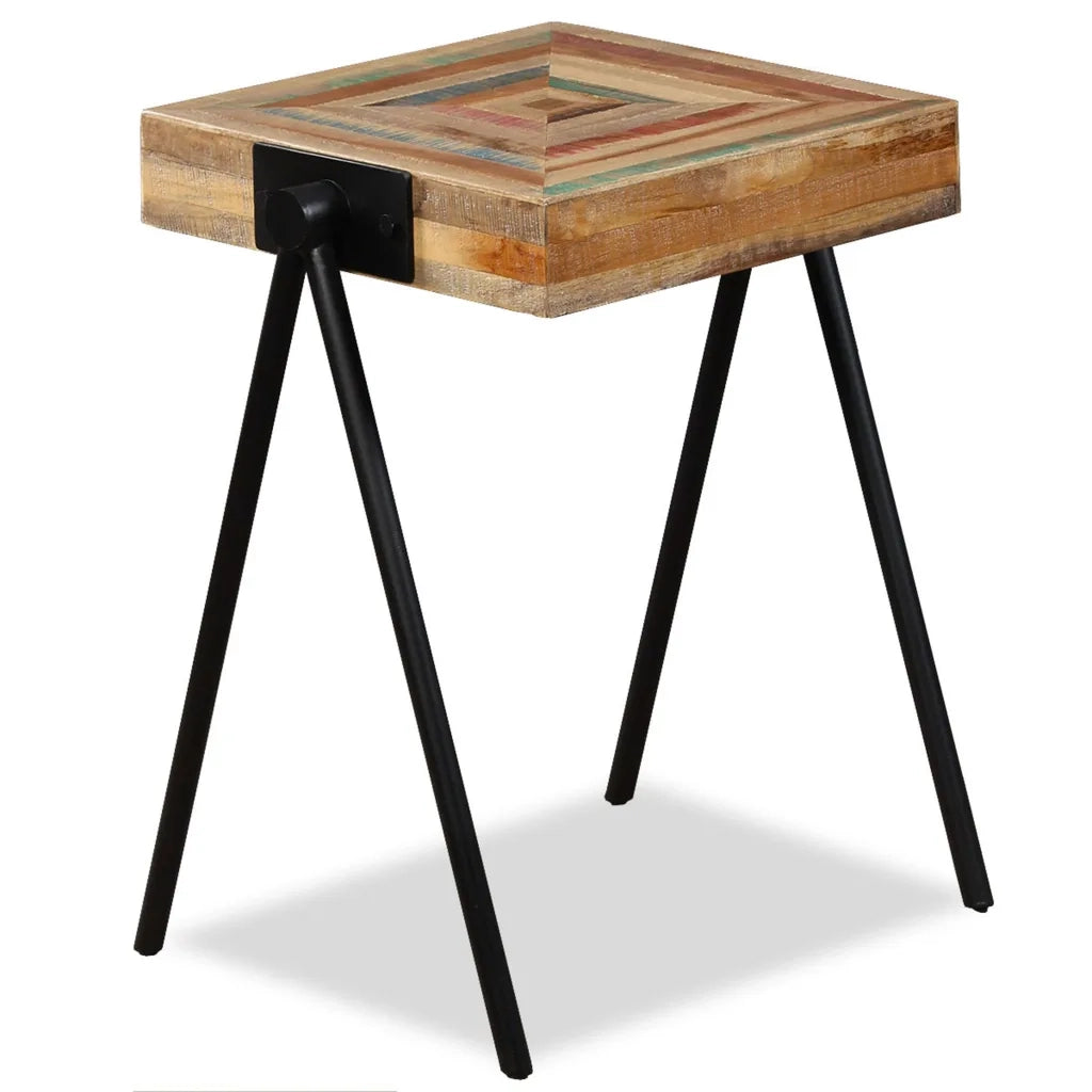 Tavolino Laterale | Tavolo laterale in Legno Massello di Teak di Recupero