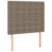 Testiera | Testata per letto tortora 90x5x118/128 cm in tessuto