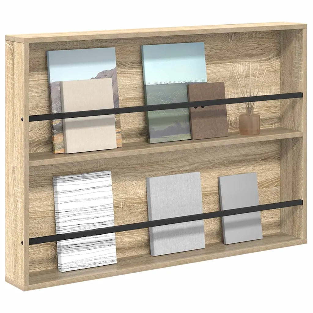 Scaffale per riviste Rovere Sonoma 100 x 12 x 70 cm CFW6508370