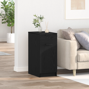 Armadio Scrivania  in Rovere Nero - 33x50x75 cm - Realizzato in Legno Ingegnerizzato