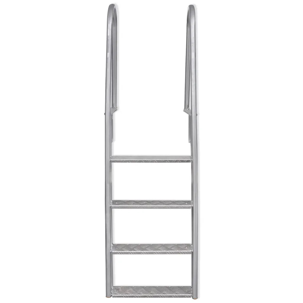 Scala a 4 Gradini per Piscina/Banchina in Alluminio 167 cm CFW8005947