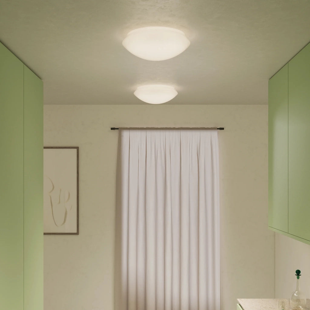 Bis ip44 parete/soffitto ø.310x100mm. 1xe27 42w hs-ip44- trasparente, vtr.b.co