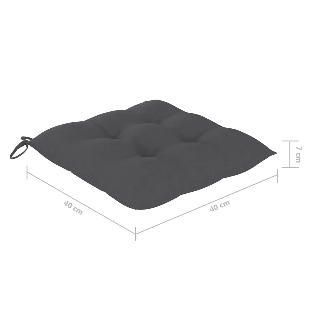 Sedie da Giardino Pieghevoli 8 pz con Cuscini Massello Acacia cod mxl 24192