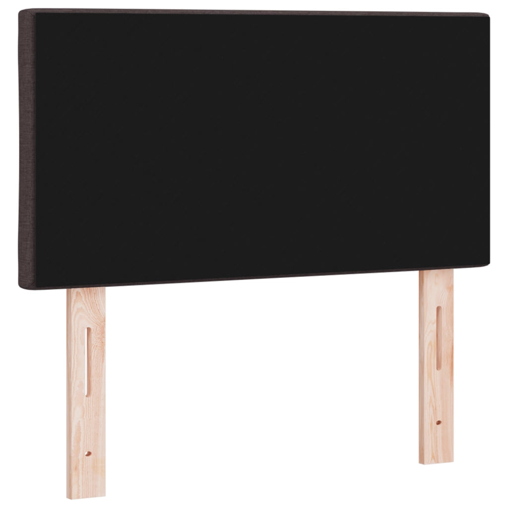 Testiera vitaXL Design a Blocchi Diamante Marrone Scuro 80 cm Tessuto