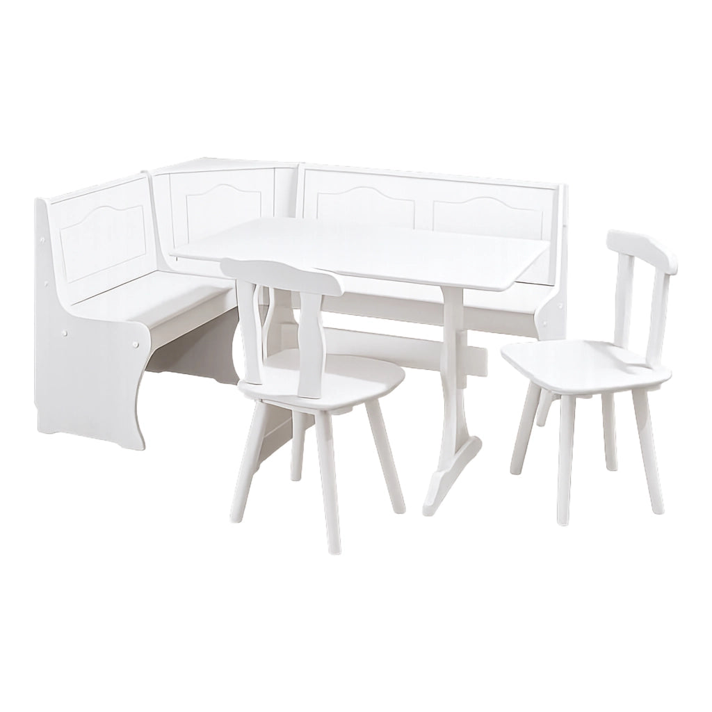 Dstockto, Panca Materiale Struttura in Legno Massello, 0x112x0h cm Bianco