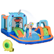 Castello gonflabile con toboga e piscina ¨C zephmum ¨C 420x370x230 cm multicolore