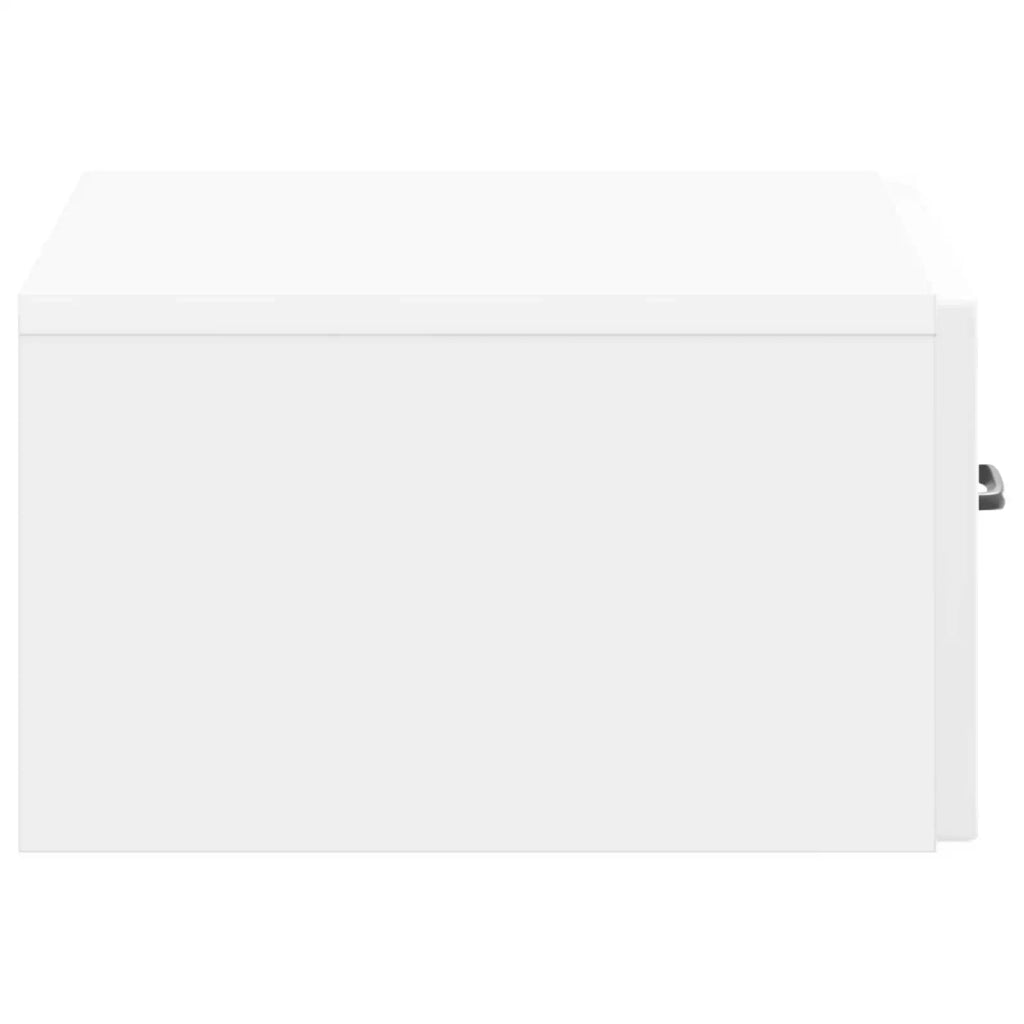 Mobiletto da notte a muro Bianco Lucido 49 x 34,5 x 20 cm 899303