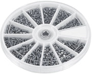 Set di viti 600 pezzi - Viti micro - Kit di riparazione - Viti a goccia - Viti in acciaio piccole - Diverse misure M1/M1.2/M1.4/M1.6