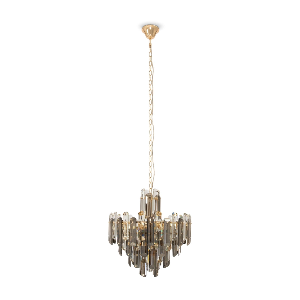 Lampadario sospeso Maytoni Flare 6 luci ottone cristallo